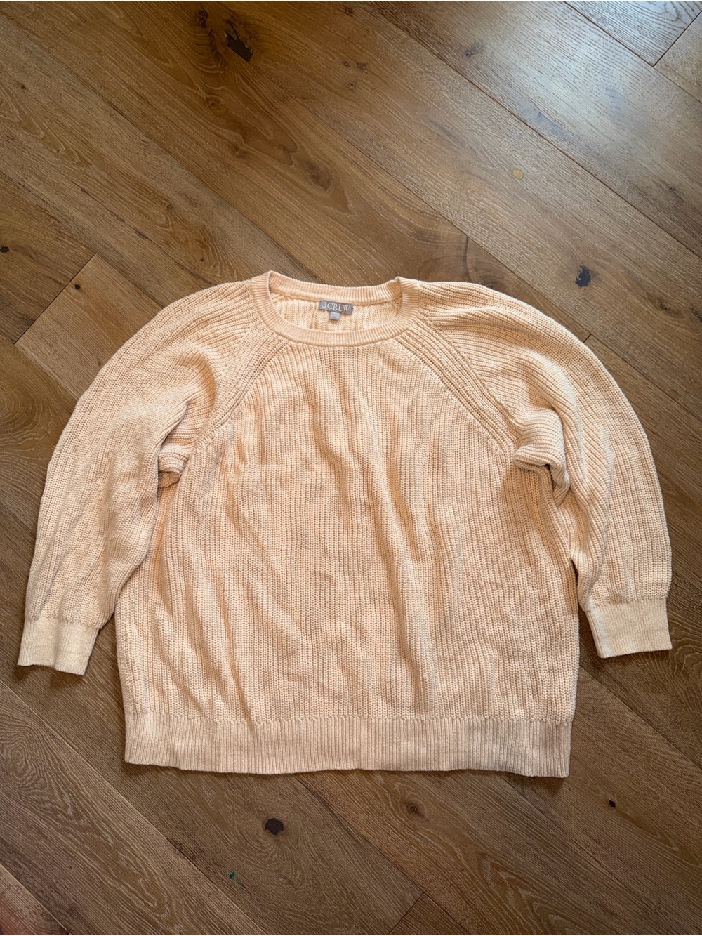 J. Crew Women's Peach Crewneck Sweater